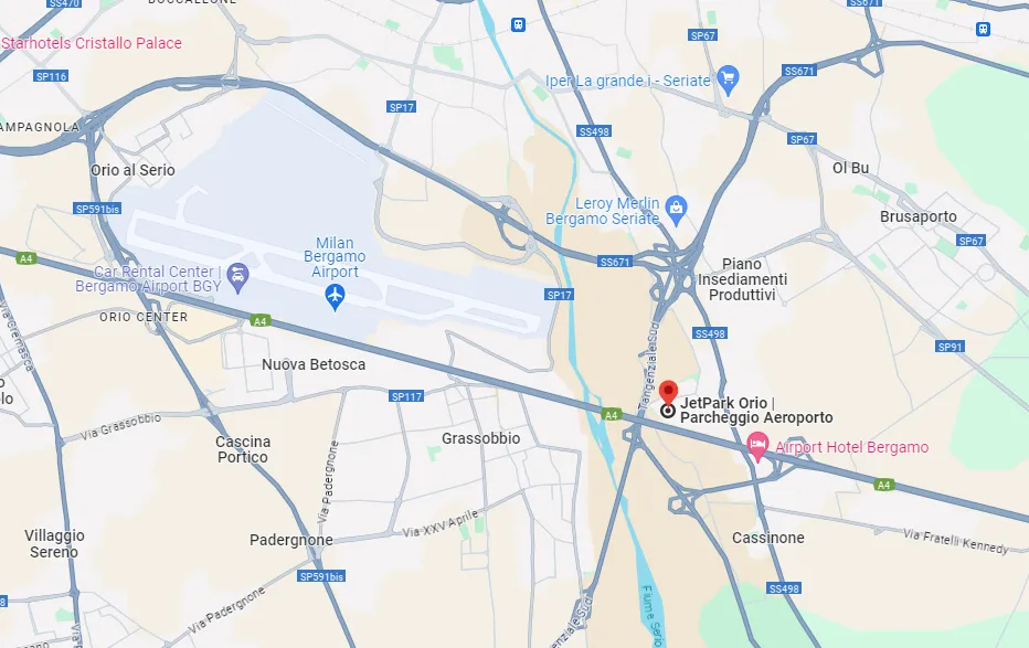 Mappa BEST PARKING ORIO AL SERIO