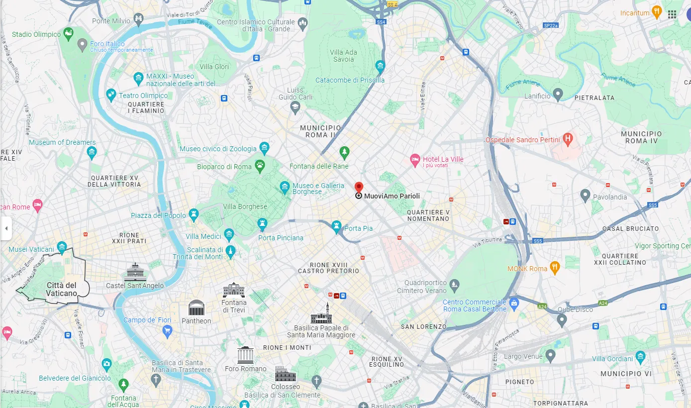 Mappa MUOVIAMO PARIOLI