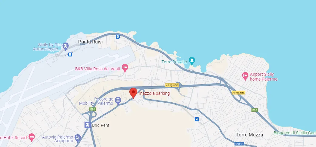Mappa MAZZOLA PARKING