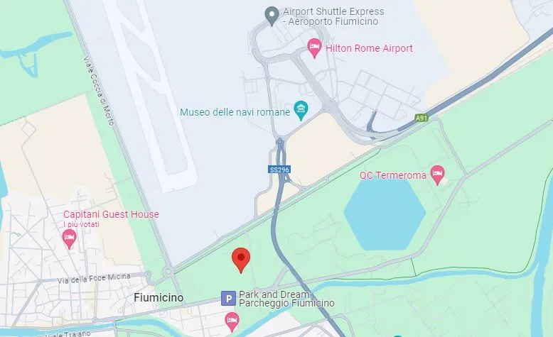 Mappa AIRBUS PARKING TRAIANO