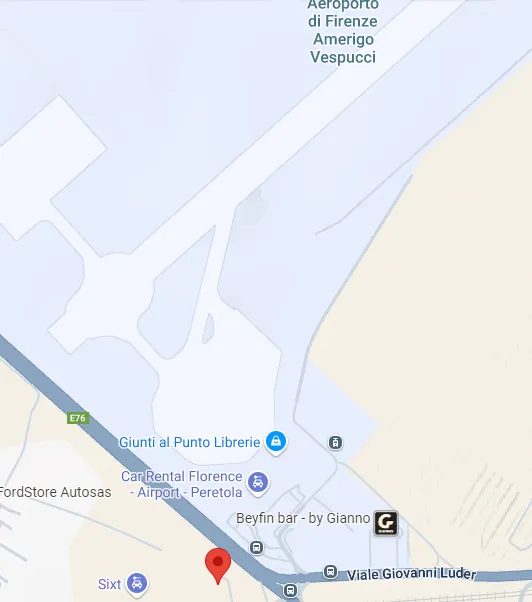Mappa PARCHEGGIO AEROPORTO FIRENZE