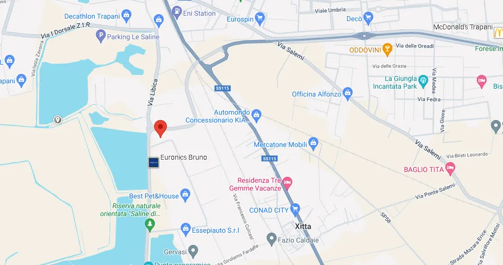 Mappa ROBINSON PARKING