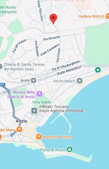 Mappa ANZIO PARKING