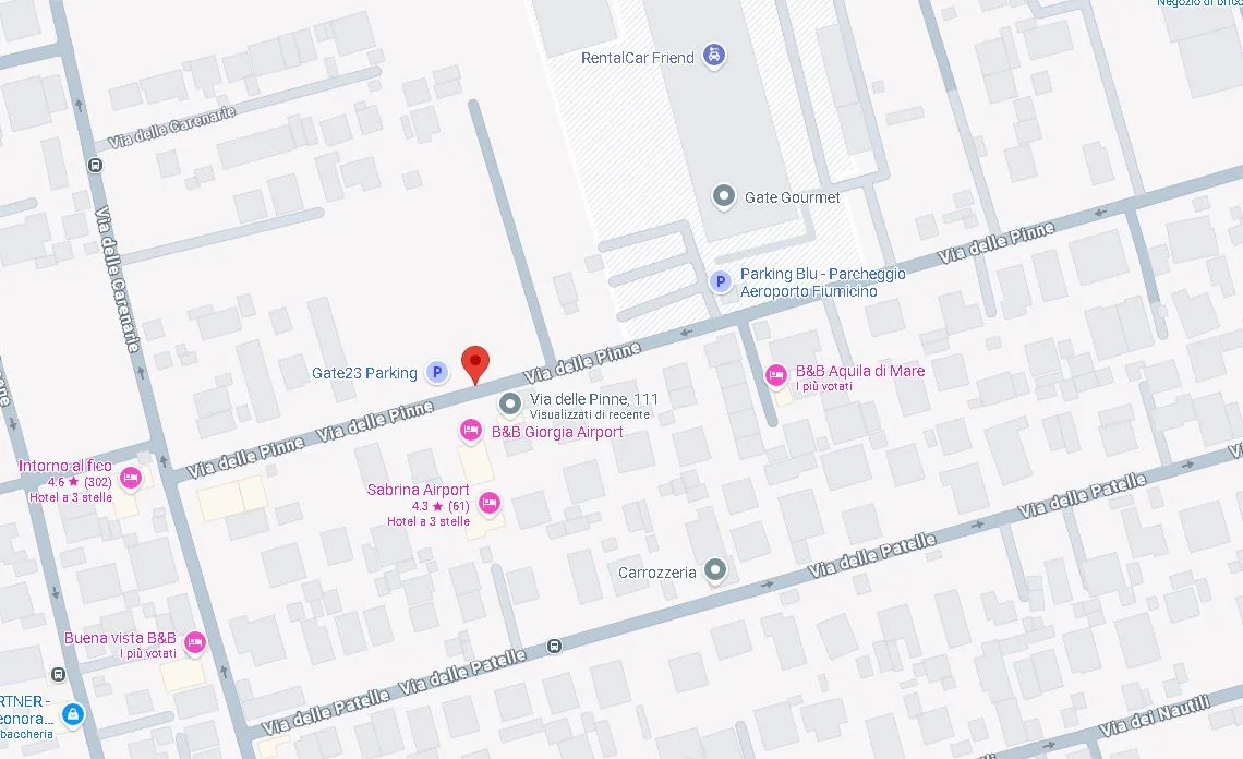 Mappa GATE 23 PARKING